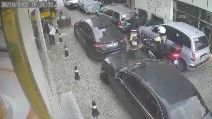 Polisten kaçan motosikletli, sürücüden dayak yedi