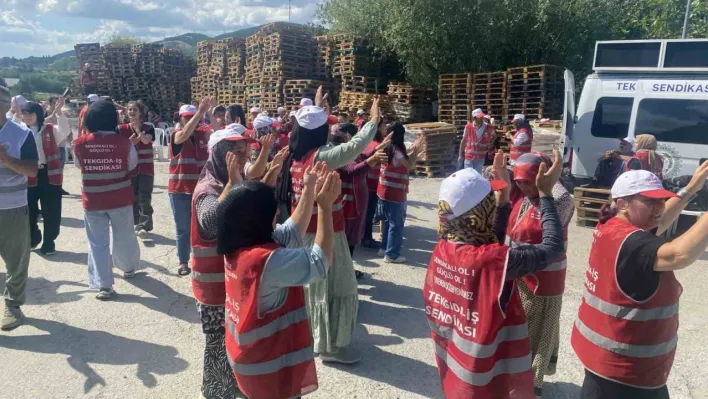 Polonez Gıda işçileri 14 gündür eylemde