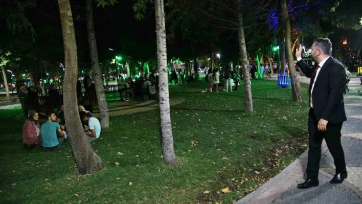 Pursaklar'da parklar, yaz akşamlarında yoğun ilgi görüyor