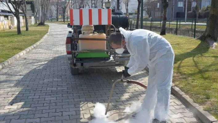 Rögar kapaklarında ilaçlama çalışmaları devam ediyor