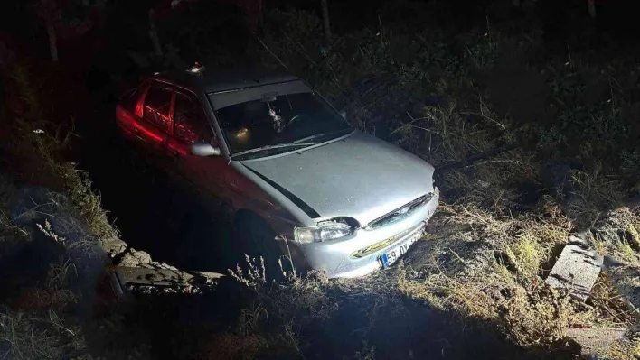 Sağanak yağış kaza getirdi