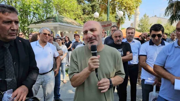 Sakarya'da darbedilen öğretmen için destek açıklaması yapıldı