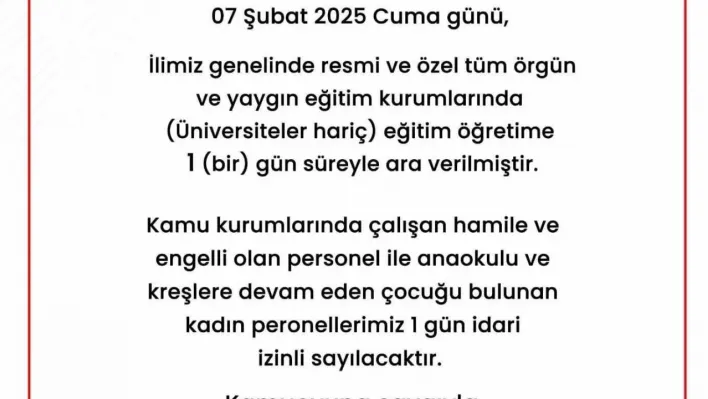 Sakarya'da eğitime 1 günlük daha kar engeli