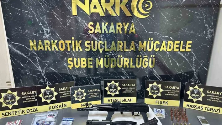 Sakarya'da uyuşturucu ve silah operasyonu: 6 gözaltı
