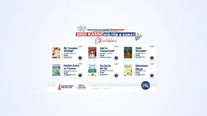 Sancaktepe'de kasım ayı kültür ve sanatla dolu dolu geçecek