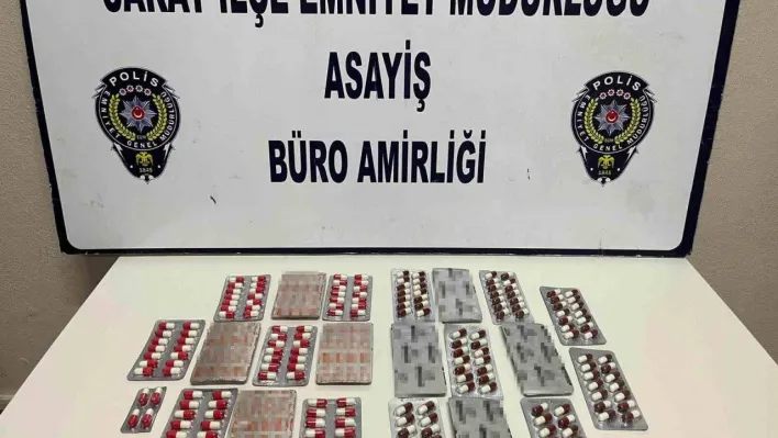 Saray'da 301 adet uyuşturucu hap ele geçirildi