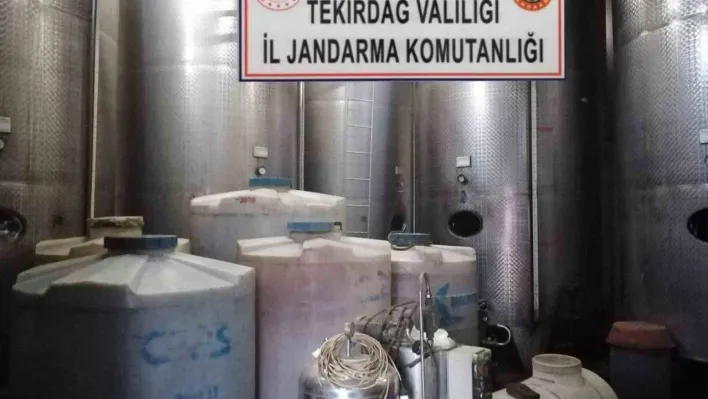 Şarköy'de 52 ton kaçak içki ele geçirildi