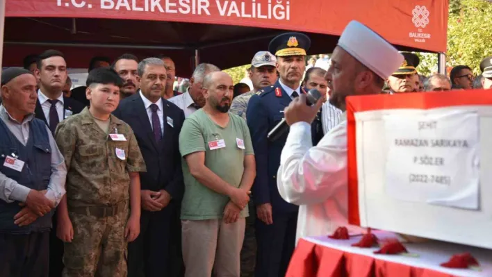 Şehit Piyade Er Ramazan Sarıkaya Sındırgı'da toprağa verildi