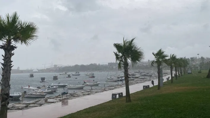 Sıcaktan kavrulan Kocaelililer yağmurla serinledi