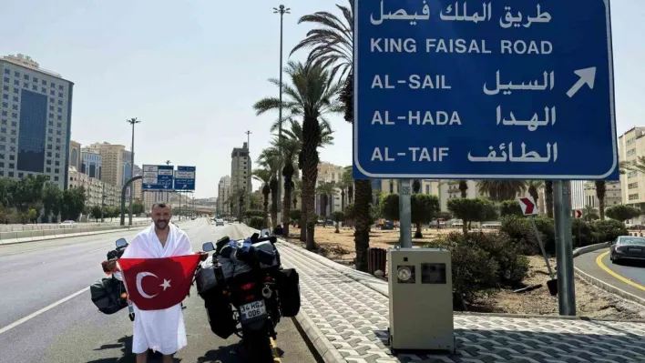 Sigarayı bıraktı, motosikleti ile 250 bin kilometre yol yaptı: Son durağı umre oldu