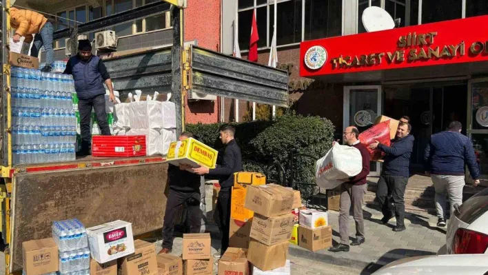 Siirt TSO, Malatya deprem bölgesinde yardım tırı gönderdi