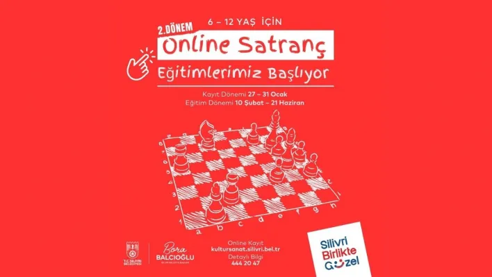 Silivri Belediyesi'nden 6-12 Yaş Çocuklara Özel Online Satranç Eğitimi!