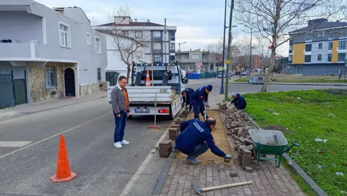 Silivri'de altyapı ve yol çalışmaları hız kesmeden devam ediyor