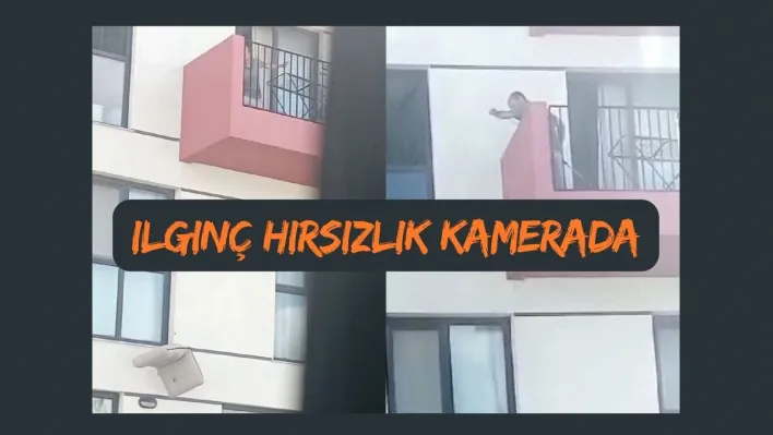 Silivri'de ilginç hırsızlık kamerada: Oltayla evde olmayan komşusunun minderini çaldı