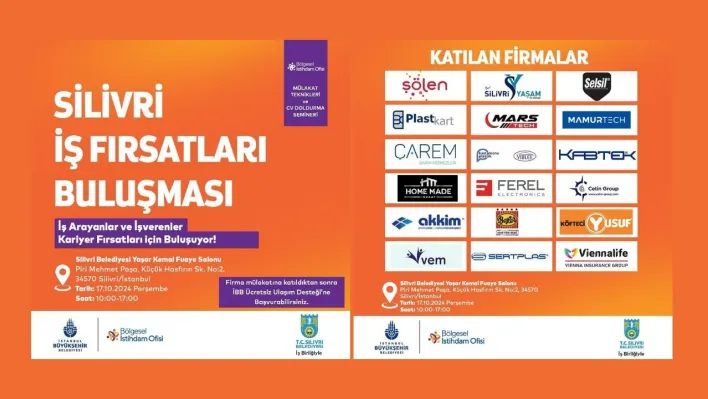 Silivri İş Fırsatları Buluşması İle İstihdamda Yeni Fırsatlar