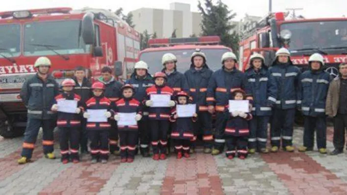 Fener Köyü Gönüllü İtfaiyecilerinden Başarılı Yangın Tatbikatı