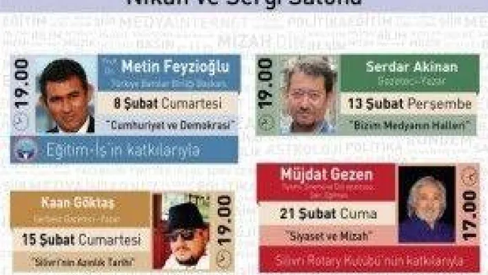 Silivri Söyleşileri Şubat Ayı Programıyla Devam Ediyor