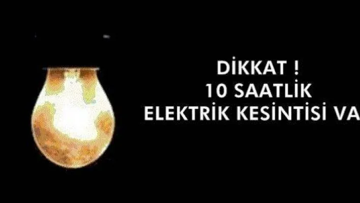 Silivri'de 10 saat elektrik kesintisi