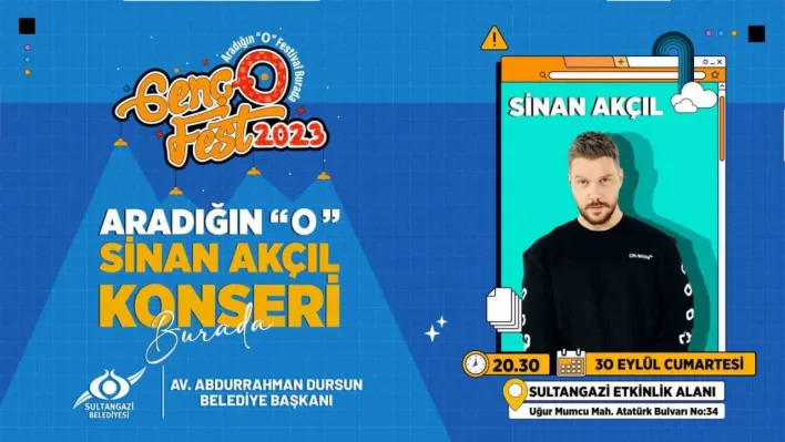 Sinan Akçıl, 30 Eylül'de Sultangazililer ile buluşacak