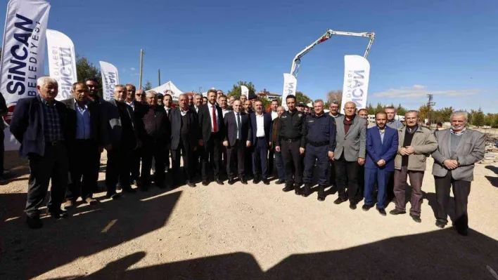 Sincan Yenikayı Köy Konağı'nın temeli atıldı