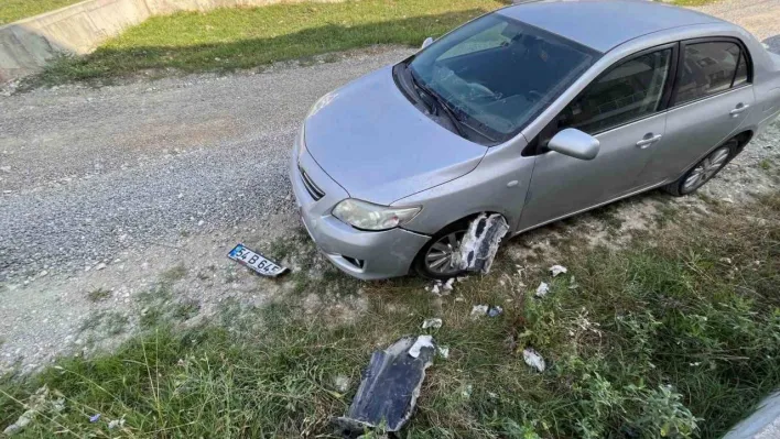 Sokak köpekleri park halindeki araca zarar verdi