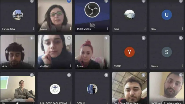 SUBÜ'nün öğrenci toplulukları online buluştu