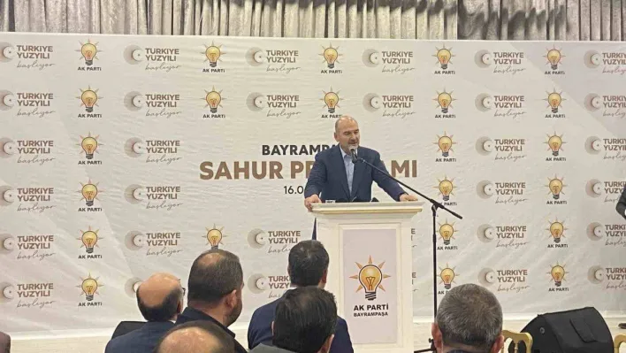 Süleyman Soylu Bayrampaşa'da düzenlenen sahur programına katıldı