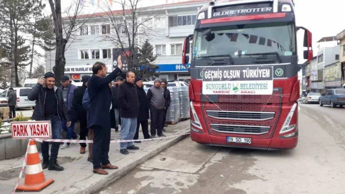 Sungurlu'da ilçe halkı afetzedeler için seferber oldu