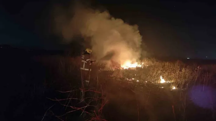 Susurluk'ta arazi yangınına hızlı müdahale