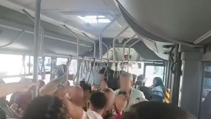 Taciz iddiası otobüsü karıştırdı, tekme tokat kavga ettiler