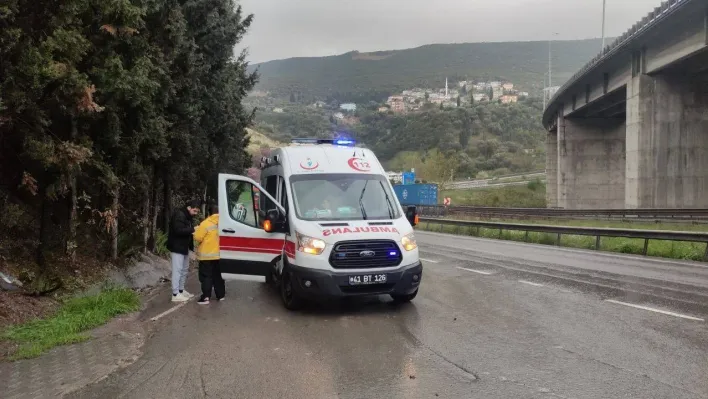 Takla atan otomobilden burnu bile kanamadan çıktı