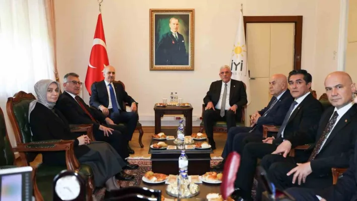 TBMM Başkanı Kurtulmuş, İYİ Parti Lideri Dervişoğlu'nu ziyaret etti