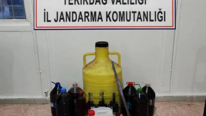 Tekirdağ'da 120 litre kaçak alkol ele geçirildi