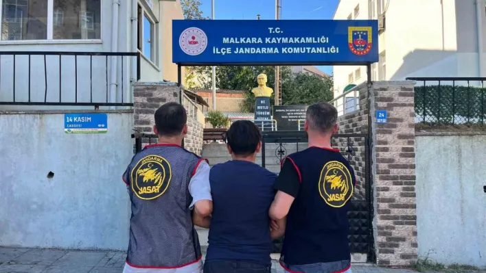 Tekirdağ'da 15 yıl hapis cezası bulunan şahıs jandarma operasyonuyla yakalandı