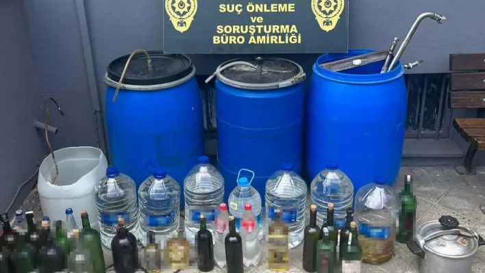 Tekirdağ'da 174 litre sahte alkol ele geçirildi