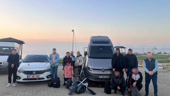 Tekirdağ'da 20 düzensiz göçmen yakalandı