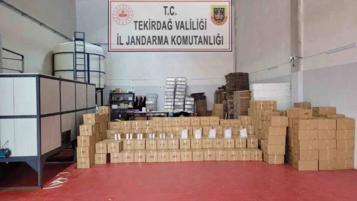 Tekirdağ'da 7 buçuk ton etil alkol ele geçirildi