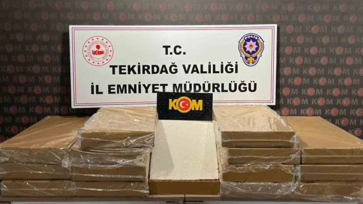 Tekirdağ'da 75 bin adet dolu makaron ele geçirildi