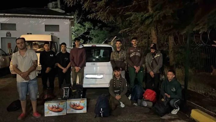 Tekirdağ'da 8 düzensiz göçmen ve 1 organizatör yakalandı