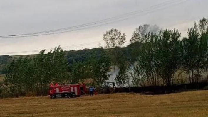 Tekirdağ'da arazi yangını