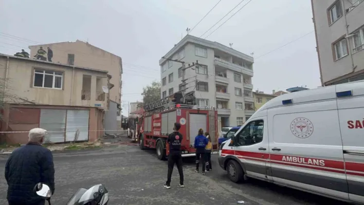 Tekirdağ'da baca yangını korkuttu