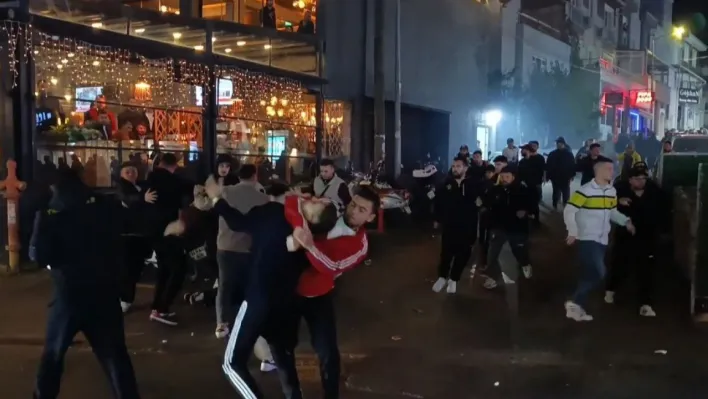 Tekirdağ'da birbirine giren taraftarlar mahalleyi savaş alanına çevirdi: 5 yaralı