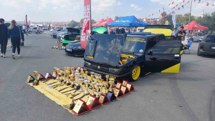 Tekirdağ'da drift şovu ve modifiye araçlar festivali nefes kesti