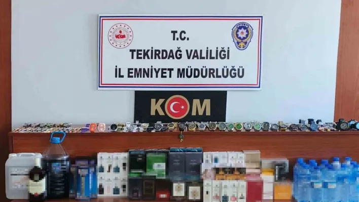 Tekirdağ'da eş zamanlı operasyon: Kaçak içki ve parfüm ele geçirildi