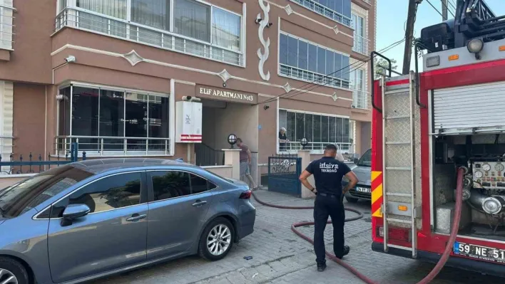 Tekirdağ'da ev yangını