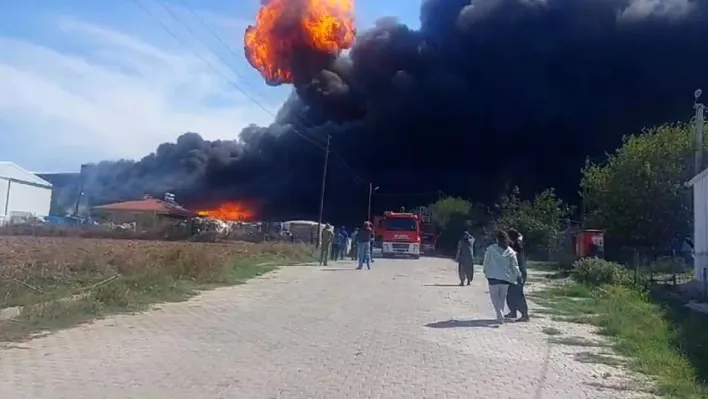 Tekirdağ'da fabrika yangını