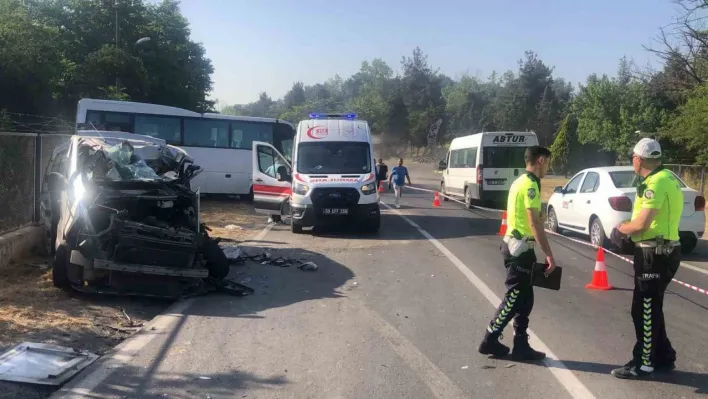 Tekirdağ'da feci kaza: 2 ölü, 10 yaralı