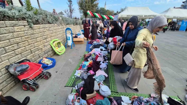 Tekirdağ'da Filistin için hayır çarşısı açıldı