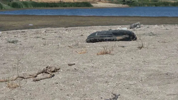 Tekirdağ'da gölette su seviyesi alarm veriyor