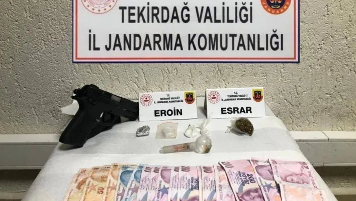 Tekirdağ'da jandarma uyuşturucuya geçit vermiyor: 13 gözaltı